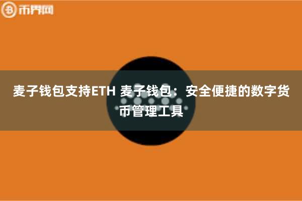 麦子钱包支持ETH 麦子钱包：安全便捷的数字货币管理工具