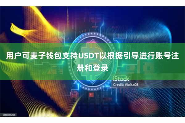 用户可麦子钱包支持USDT以根据引导进行账号注册和登录
