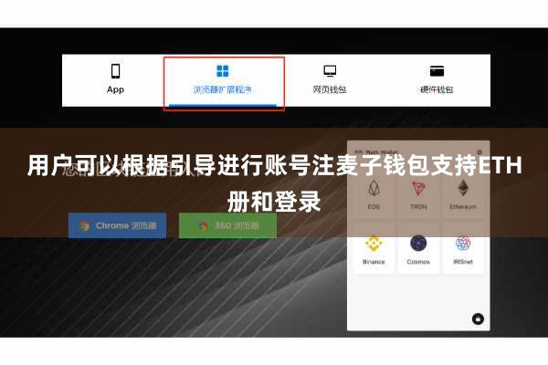 用户可以根据引导进行账号注麦子钱包支持ETH册和登录