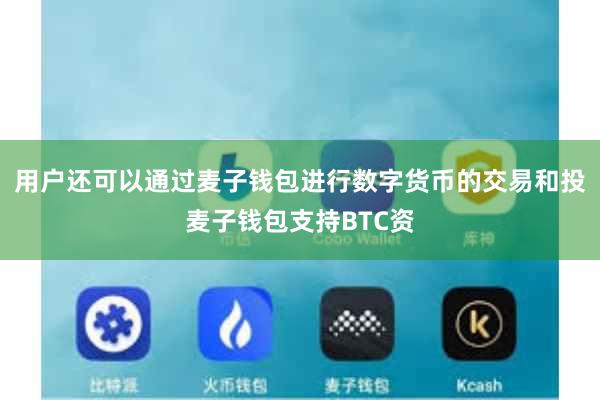 用户还可以通过麦子钱包进行数字货币的交易和投麦子钱包支持BTC资
