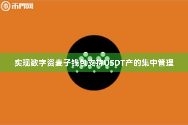 实现数字资麦子钱包支持USDT产的集中管理