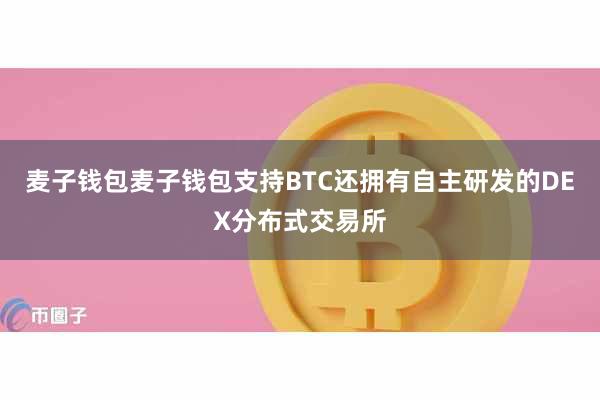 麦子钱包麦子钱包支持BTC还拥有自主研发的DEX分布式交易所